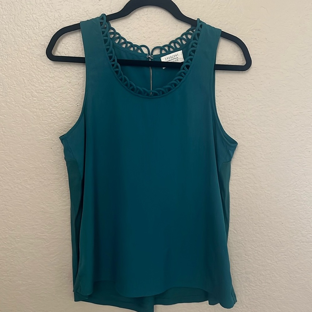 Stitch Fix Green Sleeveless Top- Small